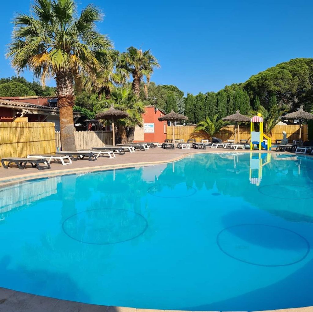 camping six fours les plages dans le var piscine et palmier